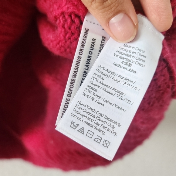 J. Crew Button Shoulder Alpaca Wool Knit Crewneck Pink Sweater Minimalist S - Picture 11 of 12